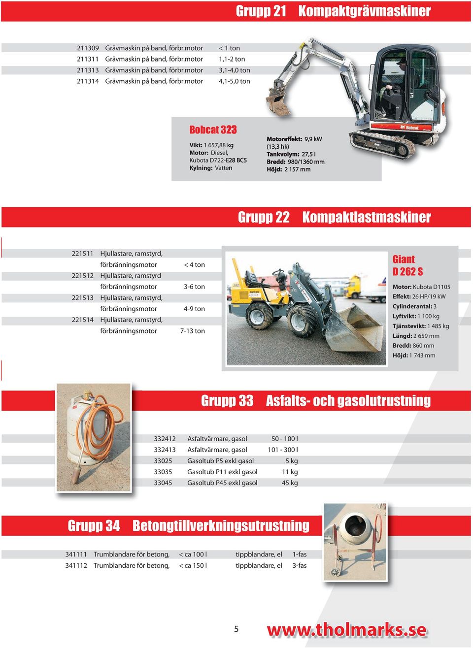 förbränningsmotor Hjullastare, ramstyrd förbränningsmotor Hjullastare, ramstyrd, förbränningsmotor Hjullastare, ramstyrd, förbränningsmotor < ton - ton - ton - ton Giant D S Motor: Kubota D Effekt: