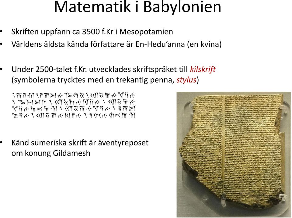 kvina) Under 2500-talet f.kr.