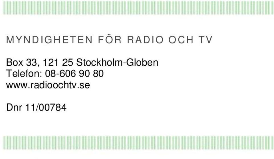 Stockholm-Globen Telefon: