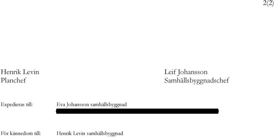 samhällsbyggnad Efter beslut i KS: Lise-Lotte Adamsson,
