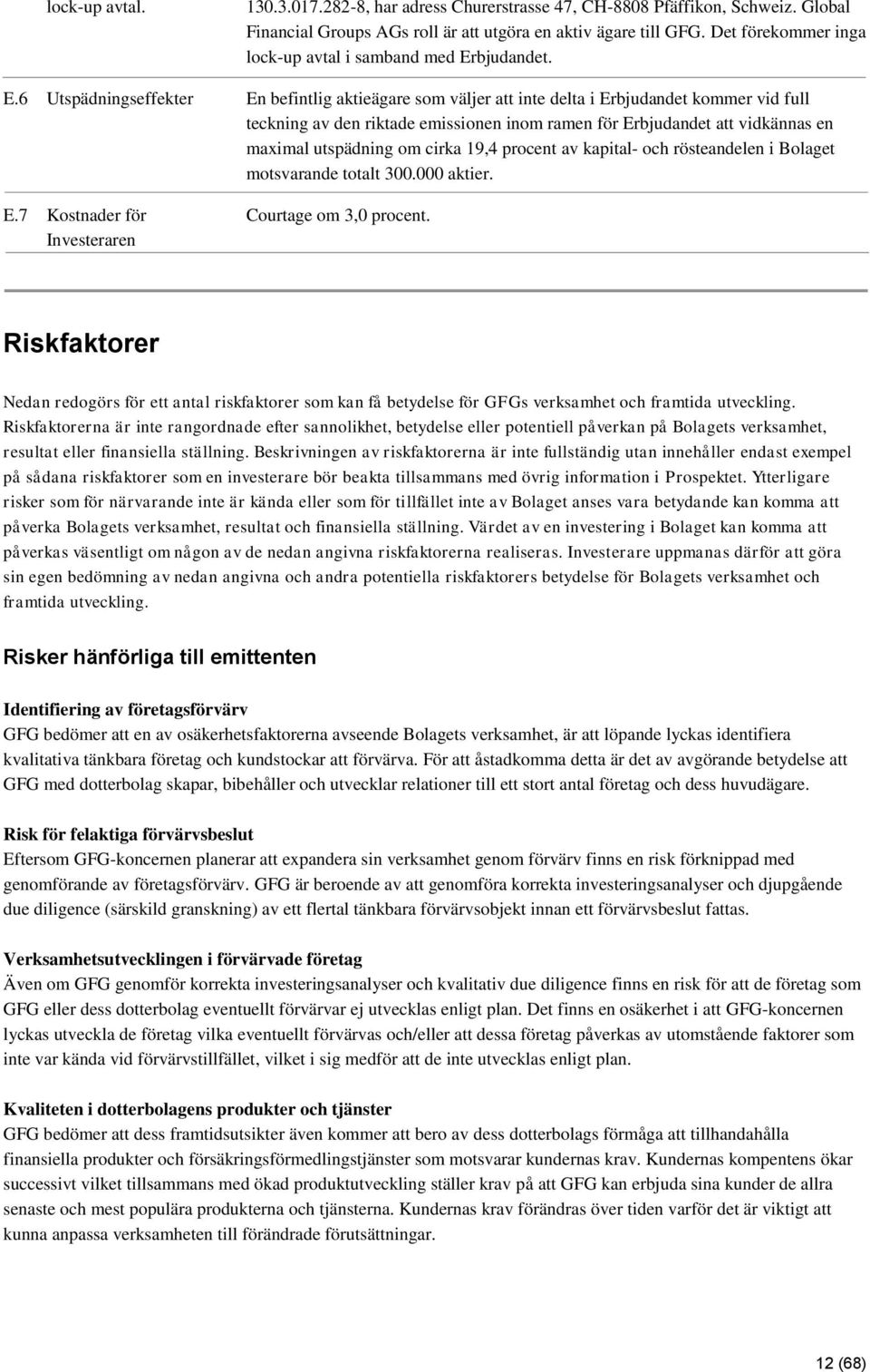 bjudandet. E.