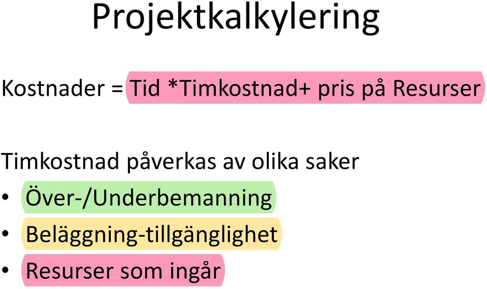 påverkas av olika saker