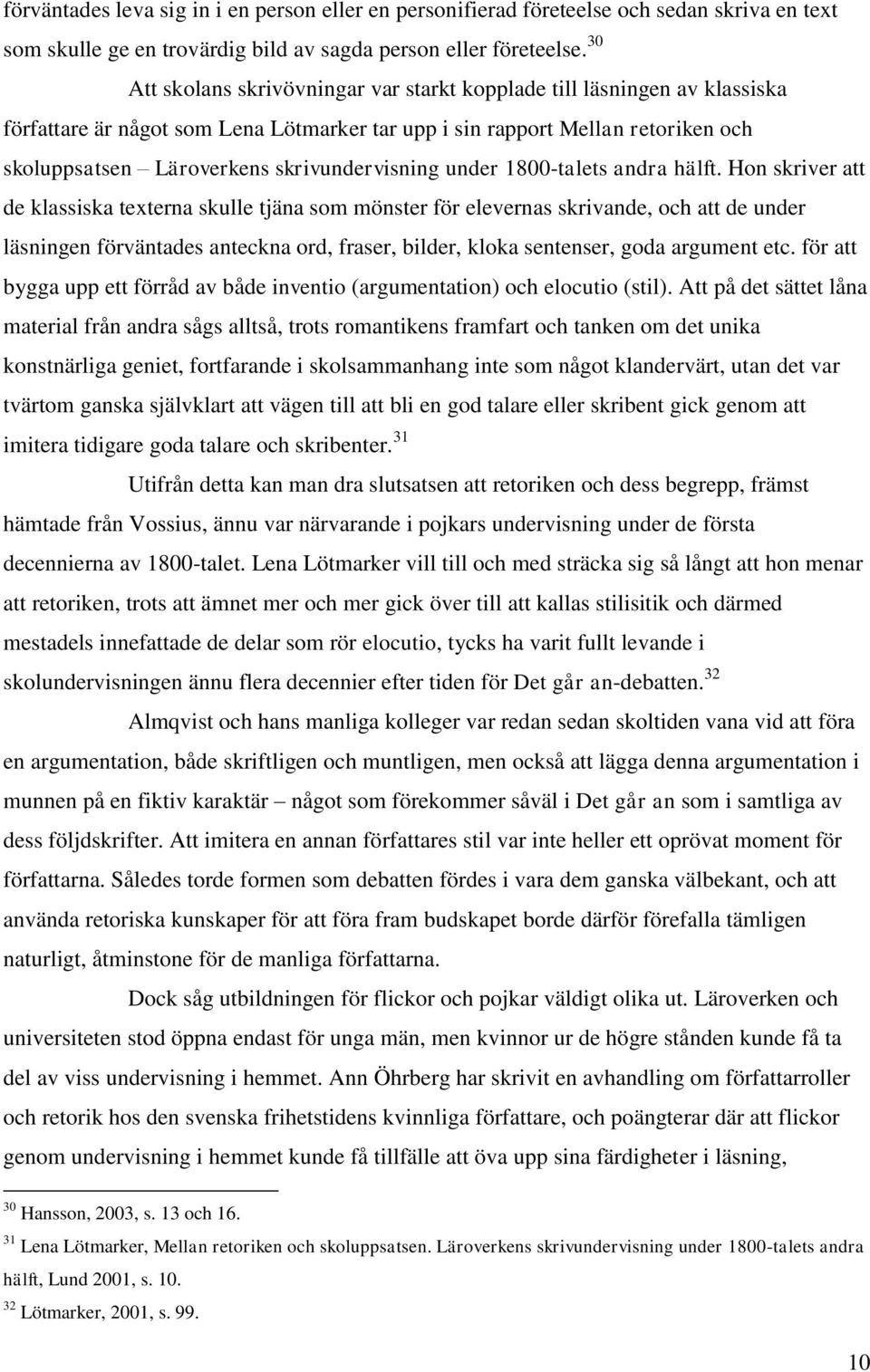 skrivundervisning under 1800-talets andra hälft.