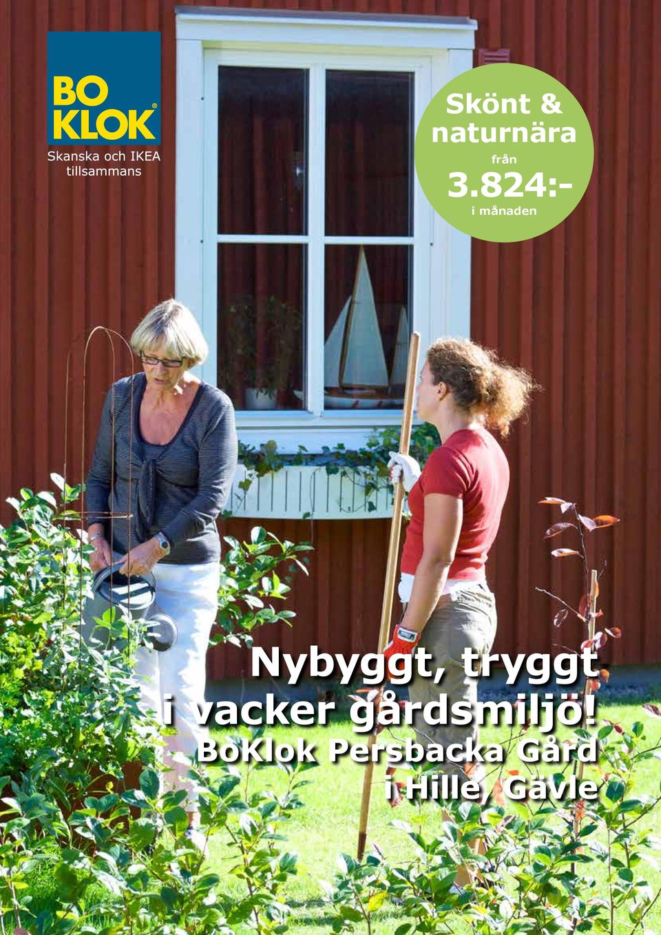 tryggt i vacker gårdsmiljö!