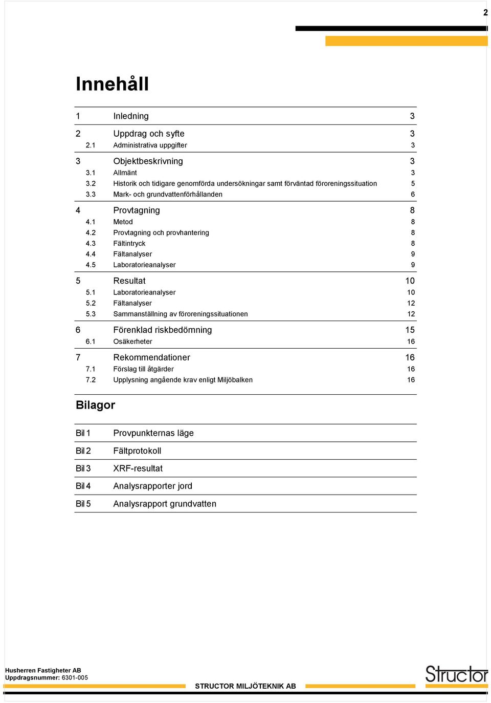 3 Fältintryck 8 4.4 Fältanalyser 9 4.5 Laboratorieanalyser 9 5 Resultat 10 5.1 Laboratorieanalyser 10 5.2 Fältanalyser 12 5.