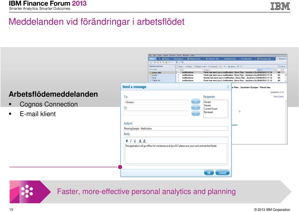 Cognos Connection E-mail klient