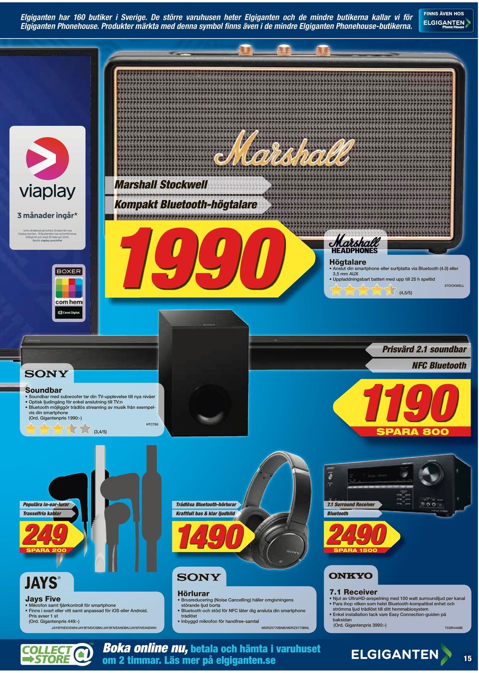 Marshall Stockwell Kompakt Bluetooth-högtalare 1990 Högtalare nslut din smartphone eller surfplatta via Bluetooth (4.