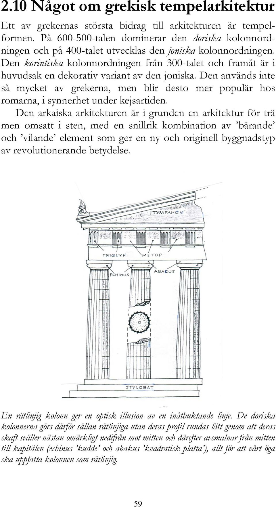 Den korintiska kolonnordningen från 300-talet och framåt är i huvudsak en dekorativ variant av den joniska.