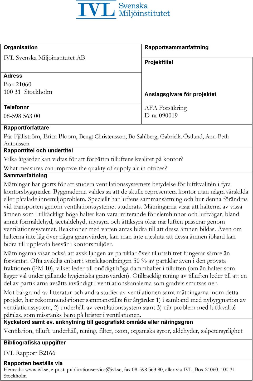 tilluftens kvalitet på kontor? What measures can improve the quality of supply air in offices?