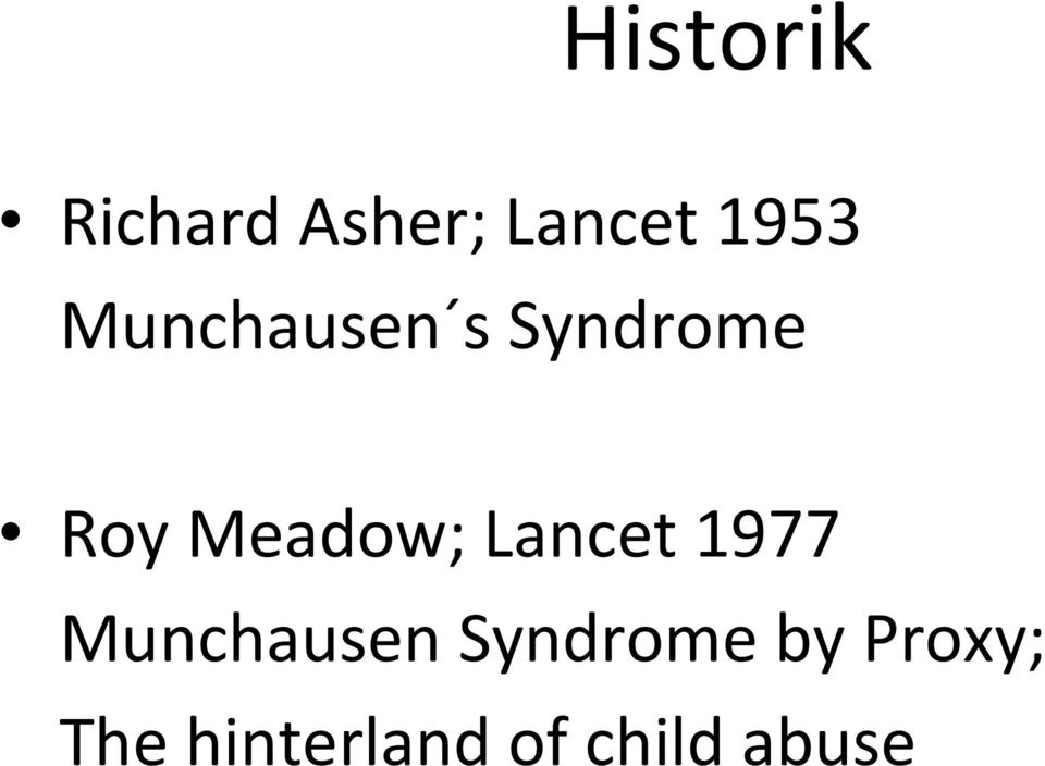 Lancet 1977 Munchausen Syndrome by