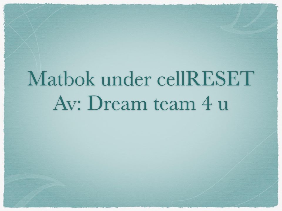 cellreset