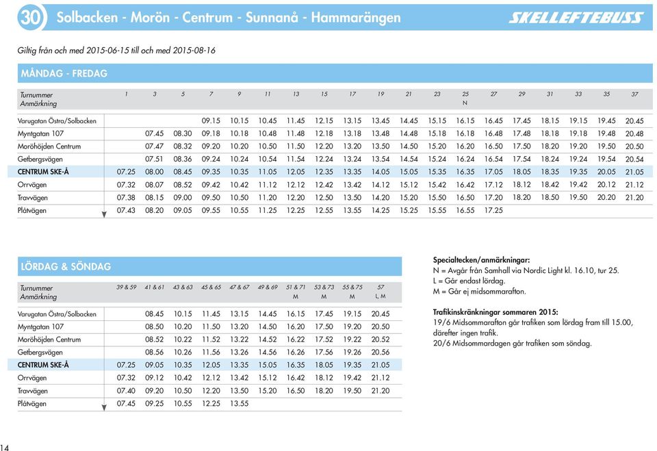 48 oröhöjden Centrum 07.47 08.32 09.20 10.20 10.50 11.50 12.20 13.20 13.50 14.50 15.20 16.20 16.50 17.50 18.20 19.20 19.50 20.50 Getbergsvägen 07.51 08.36 09.24 10.24 10.54 11.54 12.24 13.24 13.54 14.