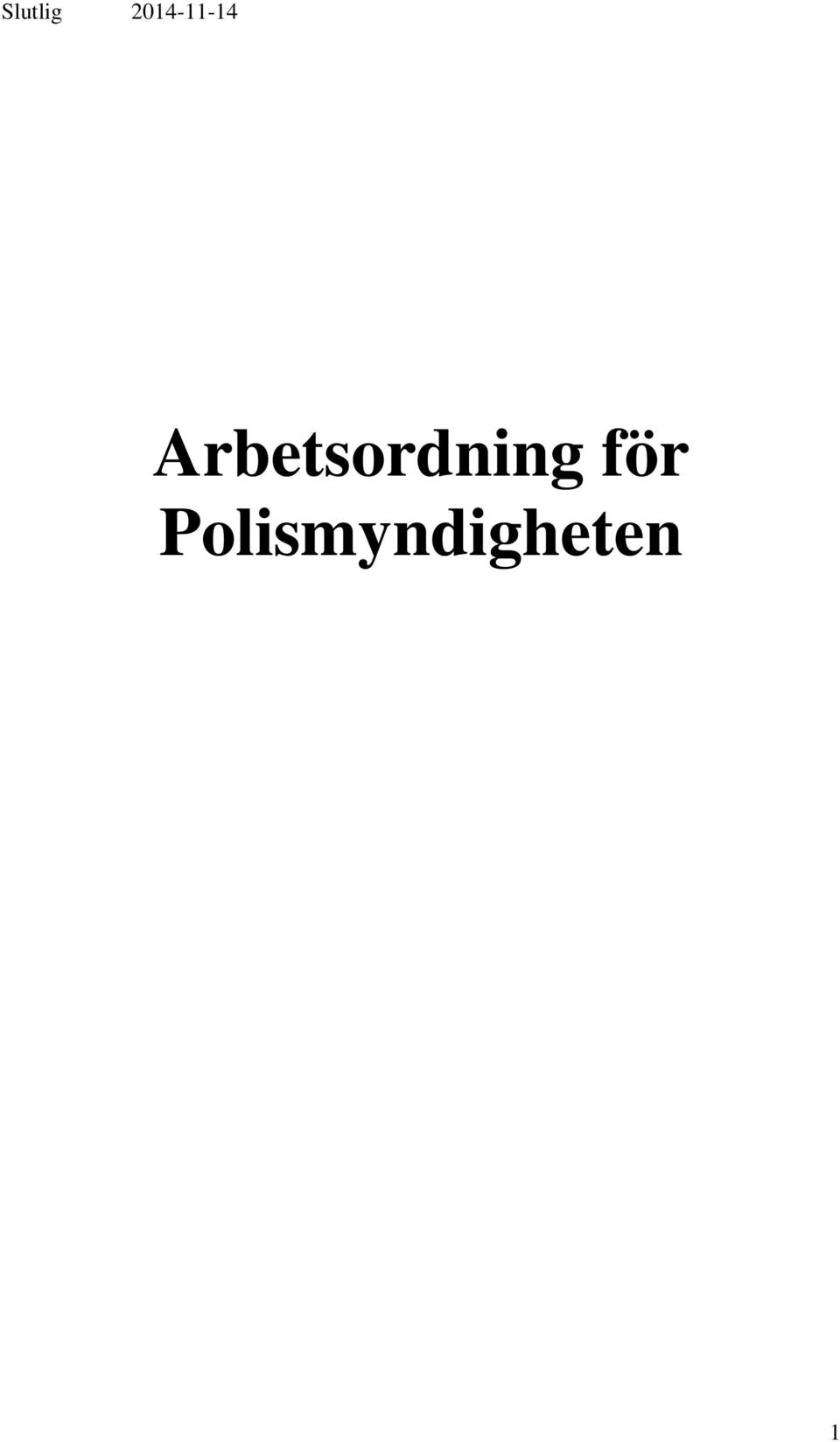 Arbetsordning