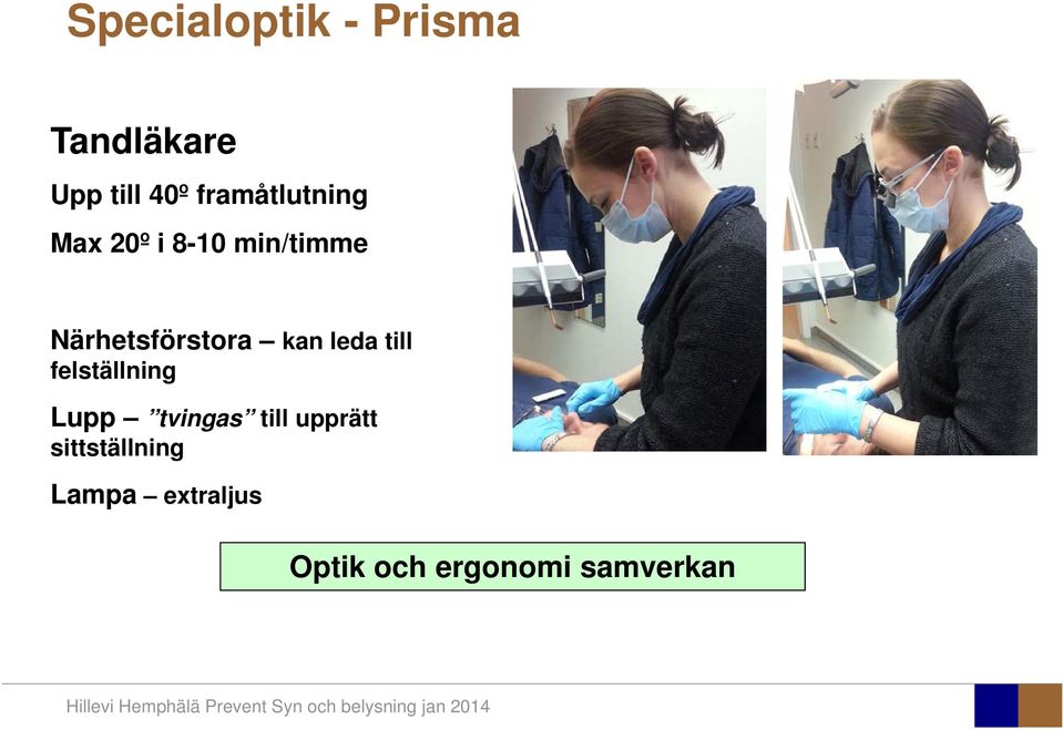 Närhetsförstora kan leda till felställning Lupp