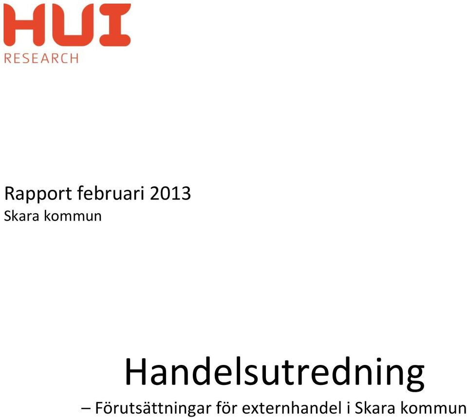 Handelsutredning