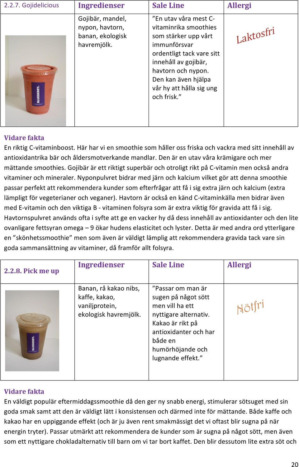 Vidare fakta En riktig C- vitaminboost. Här har vi en smoothie som håller oss friska och vackra med sitt innehåll av antioxidantrika bär och åldersmotverkande mandlar.