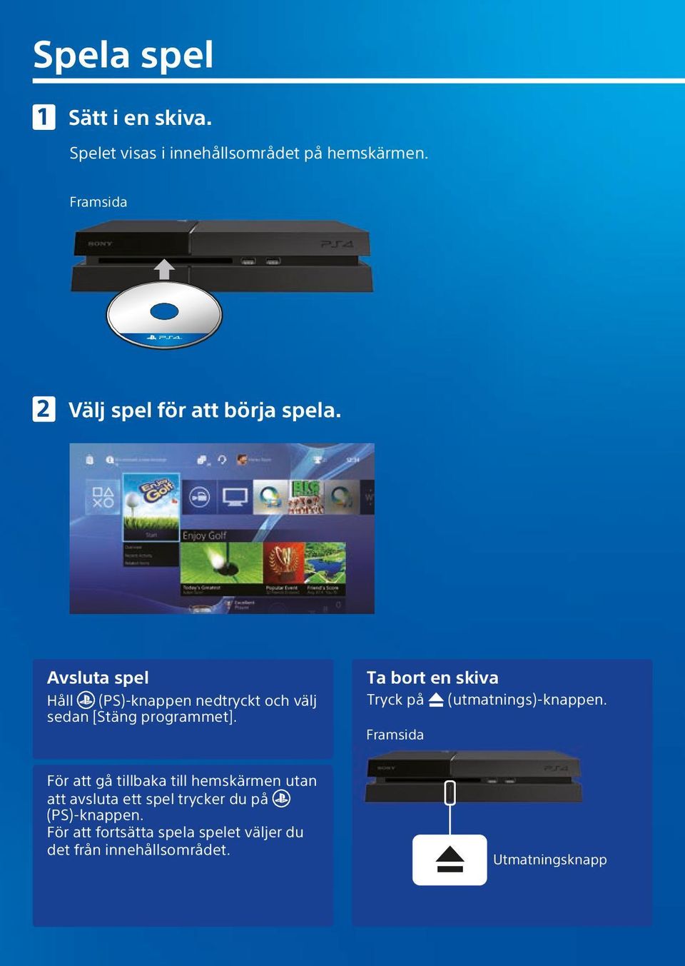 Välkommen till PlayStations värld. Få igång din PS4 med den här praktiska  snabbhandledningen. Snabbhandledning. Svenska CUH-1004A - PDF Free Download