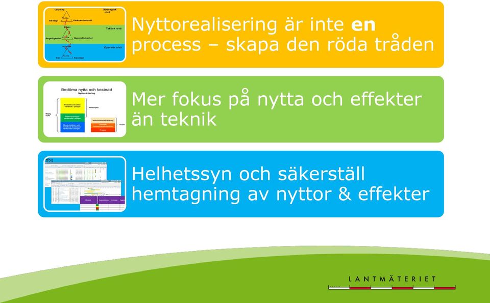 nytta och effekter än teknik Helhetssyn