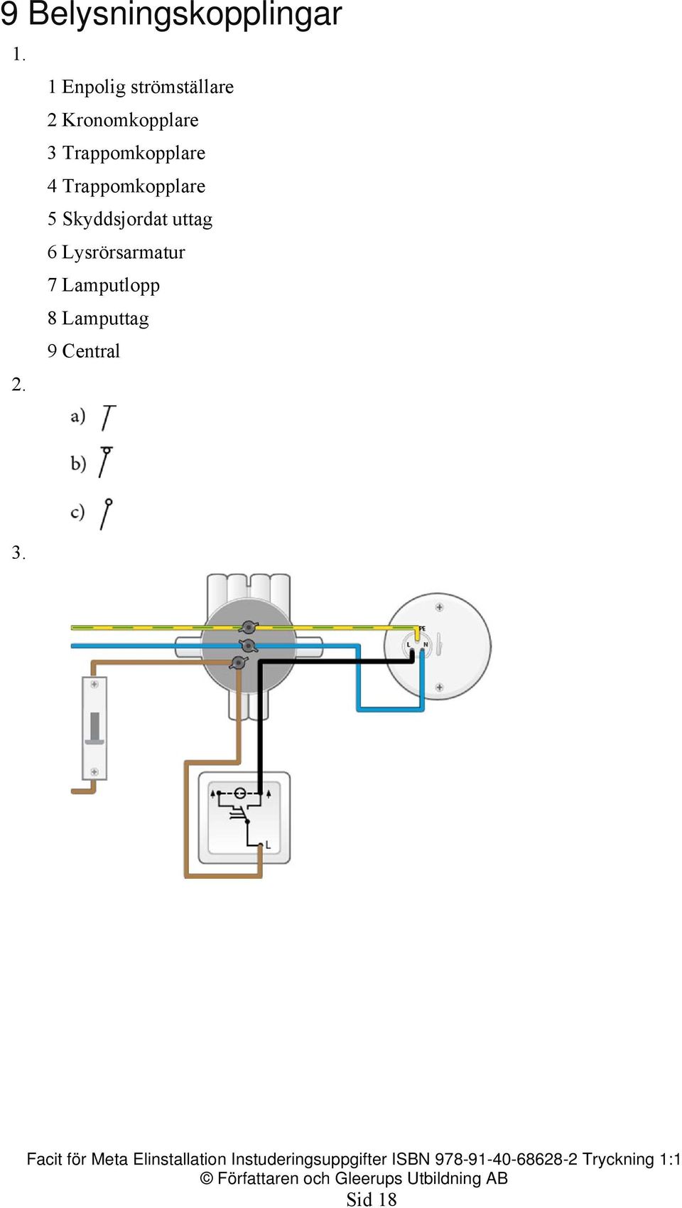 Meta Elinstallation Instuderingsuppgifter ISBN Facit. Tryckning 1 ...