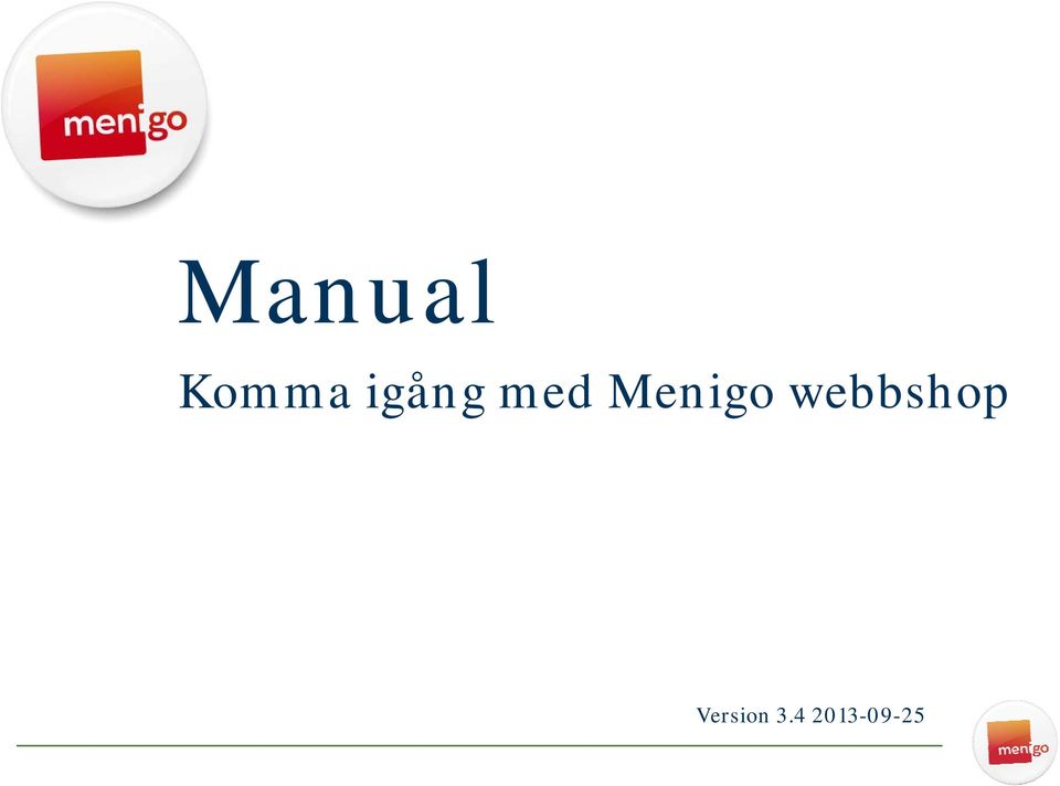 Menigo webbshop