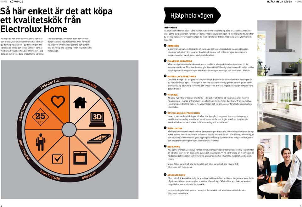 Det är inte bara produkterna som ska svara upp mot kraven utan även den service du får ska vara kvalitetssäkrad.
