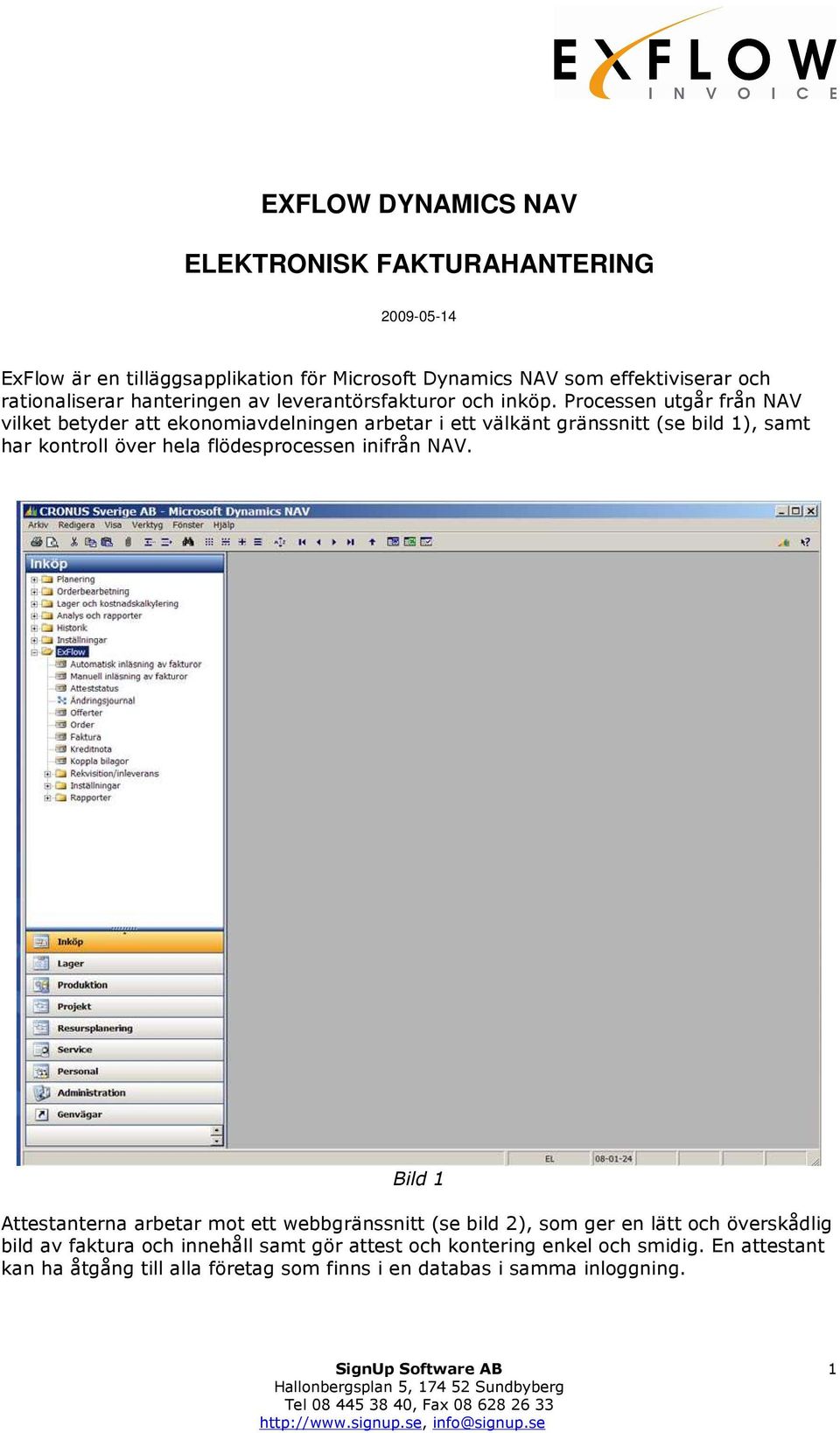 EXFLOW DYNAMICS NAV ELEKTRONISK FAKTURAHANTERING - PDF Gratis nedladdning