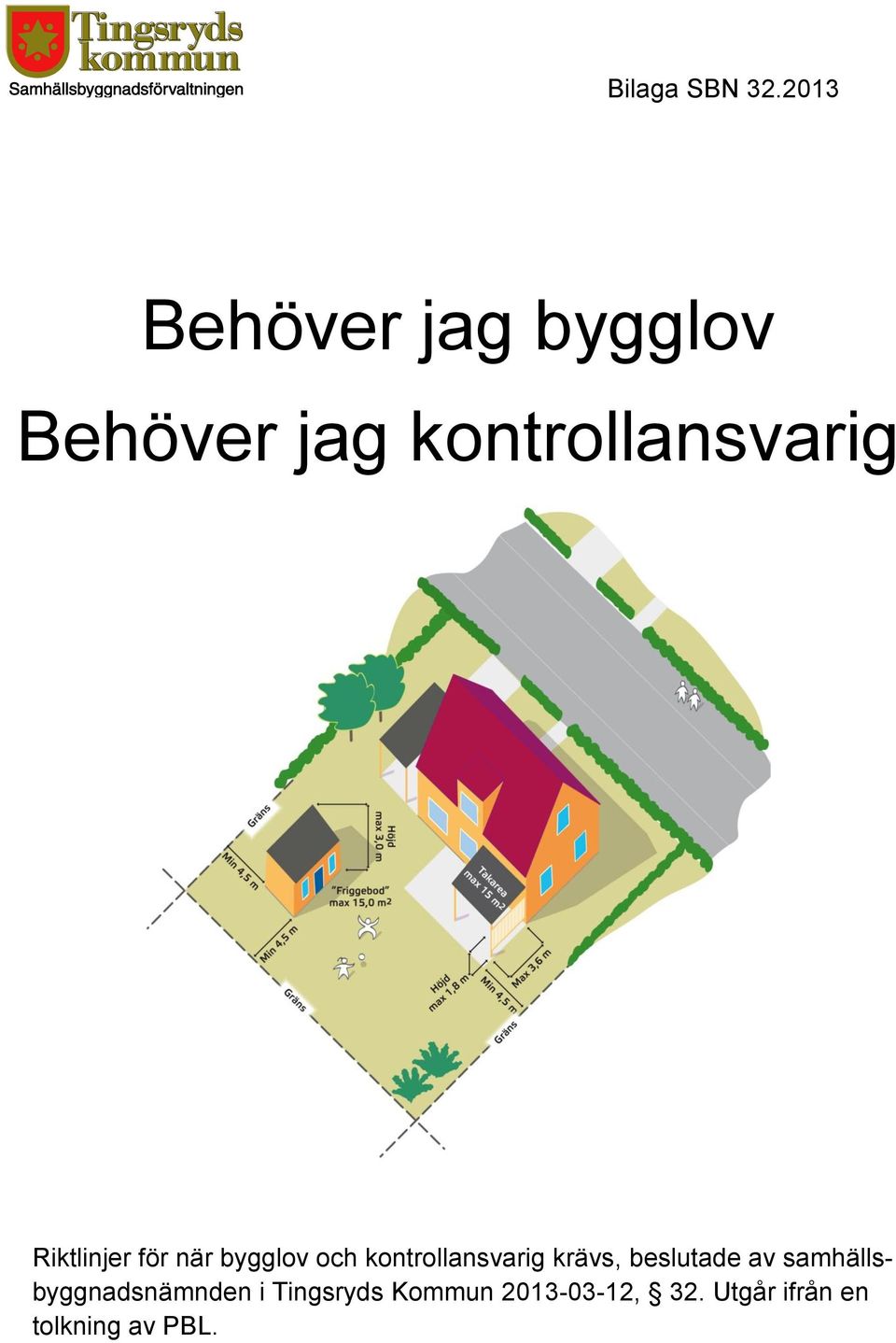 Riktlinjer för när bygglov och kontrollansvarig krävs,