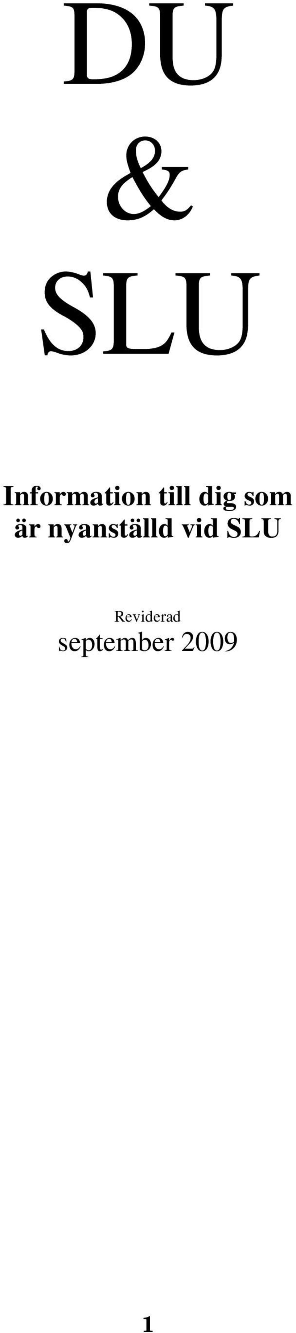 nyanställd vid SLU