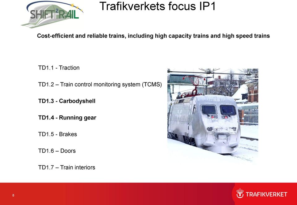 2 Train control monitoring system (TCMS) TD1.3 - Carbodyshell TD1.