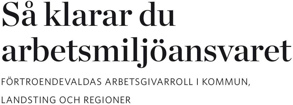 FÖRTROENDEVALDAS