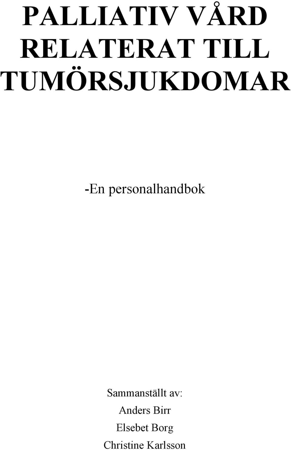 personalhandbok Sammanställt