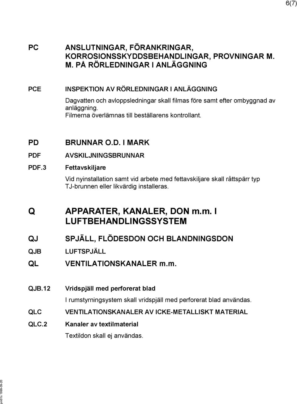 Filmerna överlämnas till beställarens kontrollant. PD 