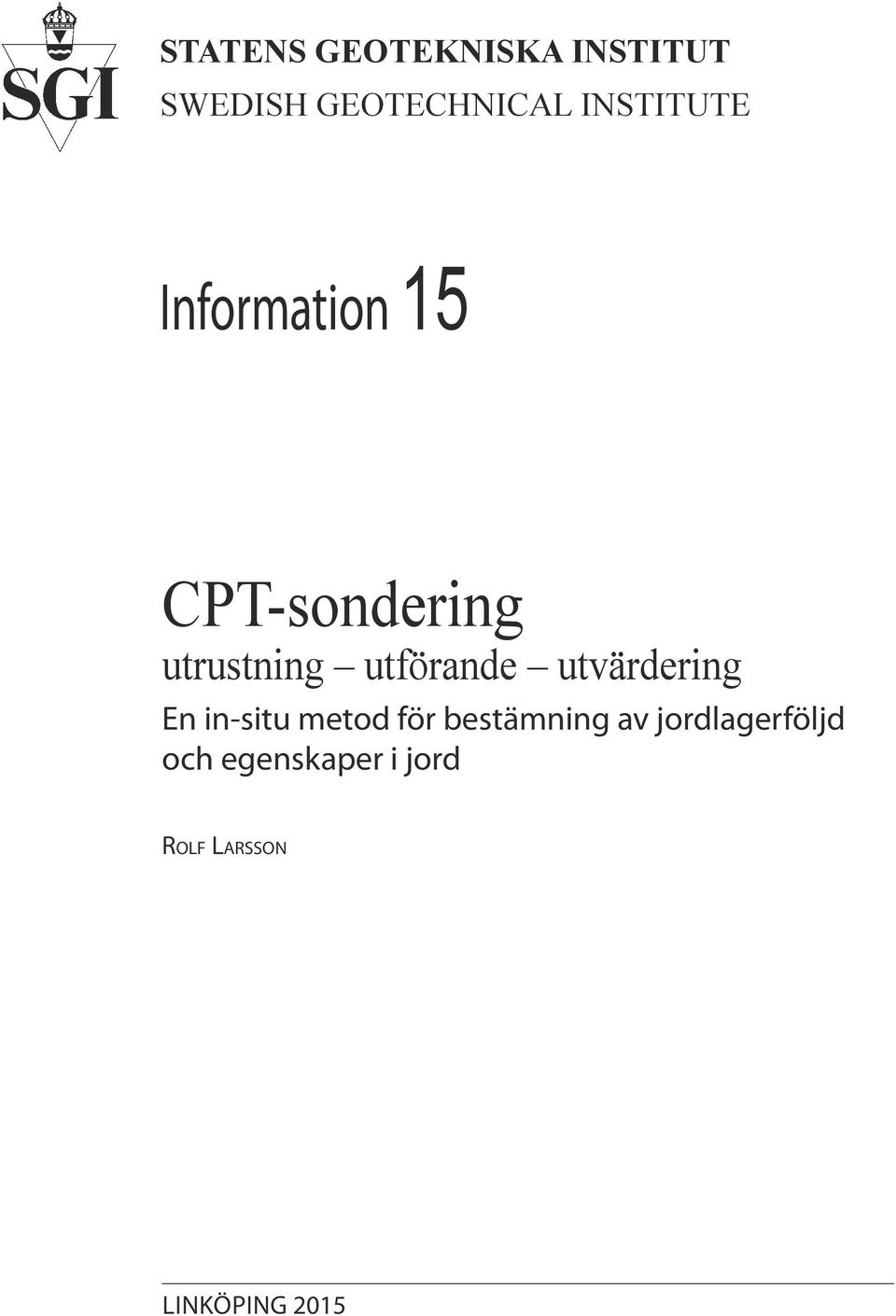 utvärdering En in-situ metod för bestämning av