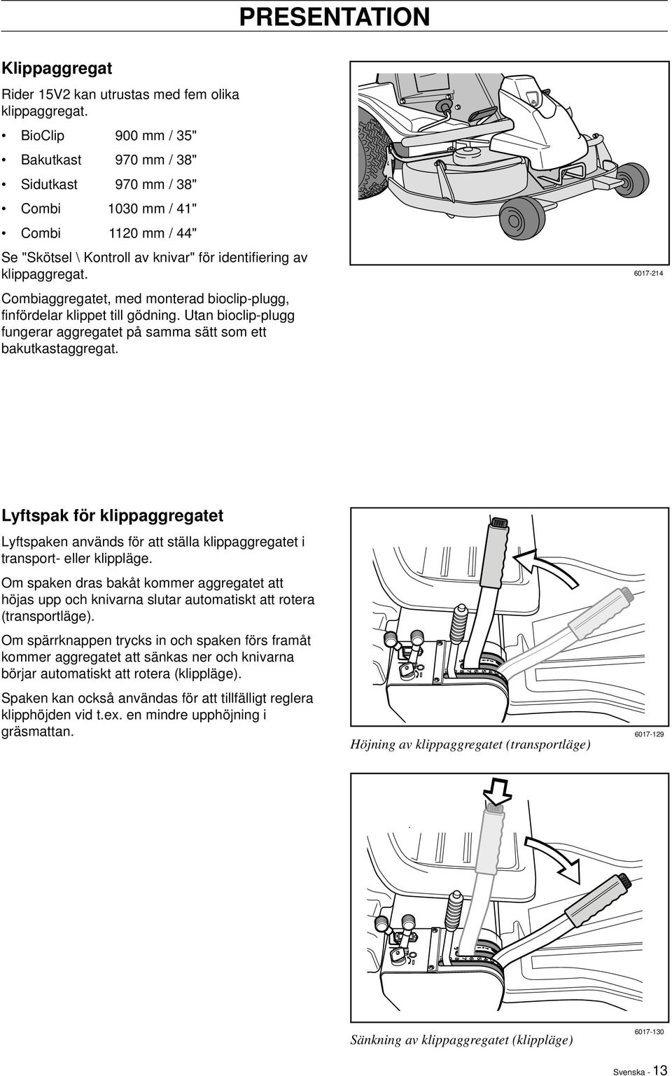 Combiaggregatet, med monterad bioclip-plugg, finfördelar klippet till gödning. Utan bioclip-plugg fungerar aggregatet på samma sätt som ett bakutkastaggregat.