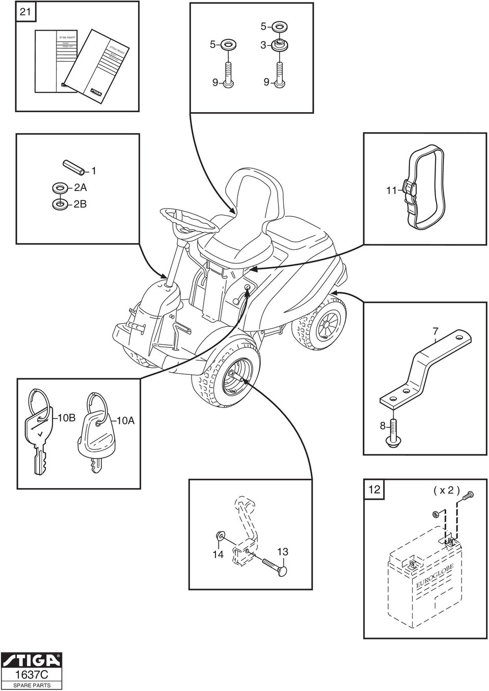 2B 1 11 7 10B 10A 8 12 ( x 2 )