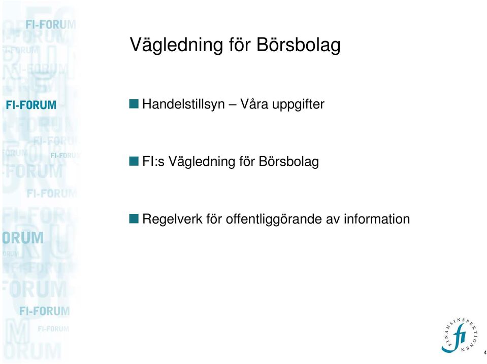 FI:s Vägledning för Börsbolag