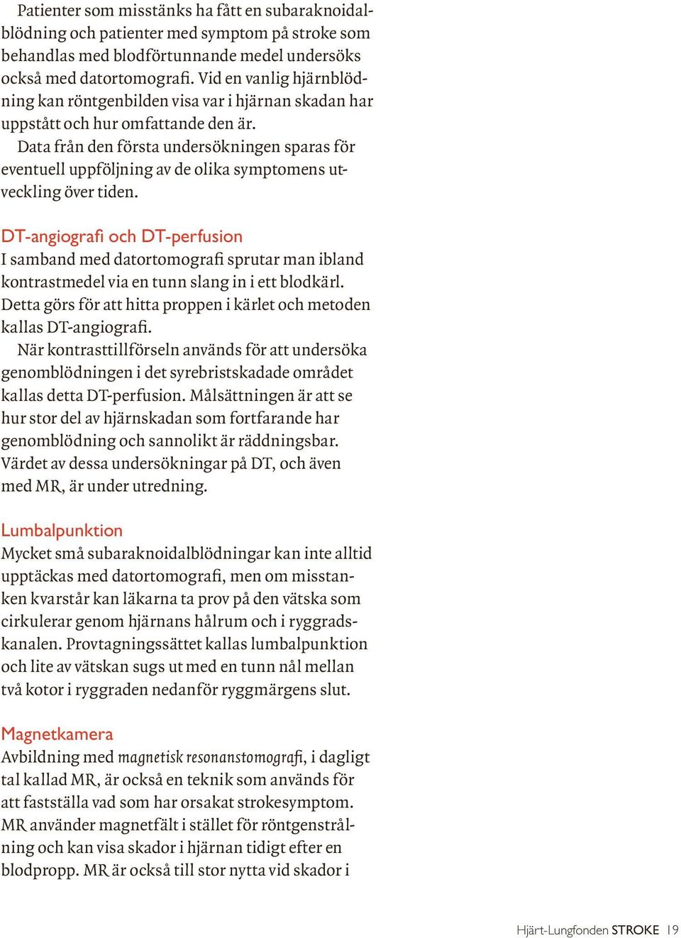 Stroke. En skrift om slaganfall och TIA - PDF Gratis nedladdning