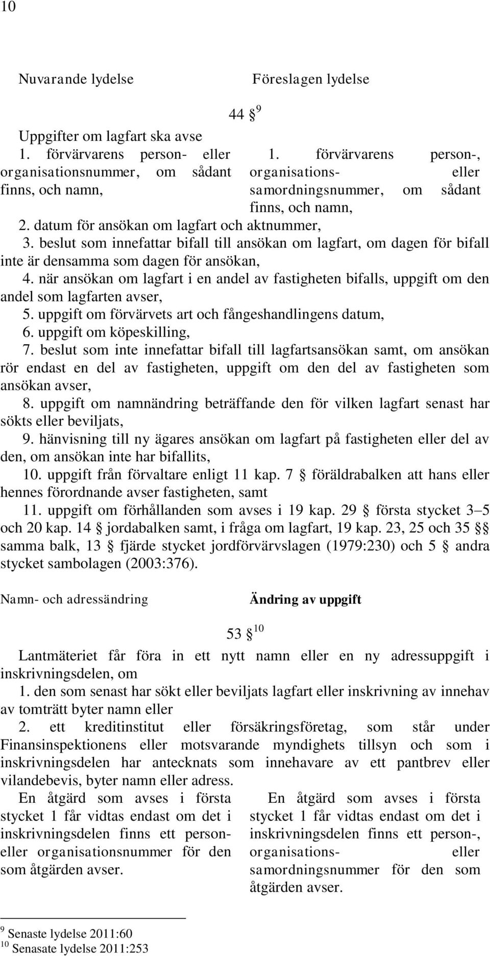 beslut som innefattar bifall till ansökan om lagfart, om dagen för bifall inte är densamma som dagen för ansökan, 4.