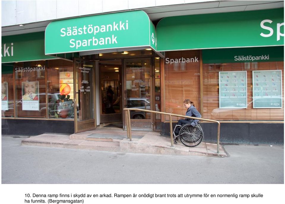 Rampen är onödigt brant trots att