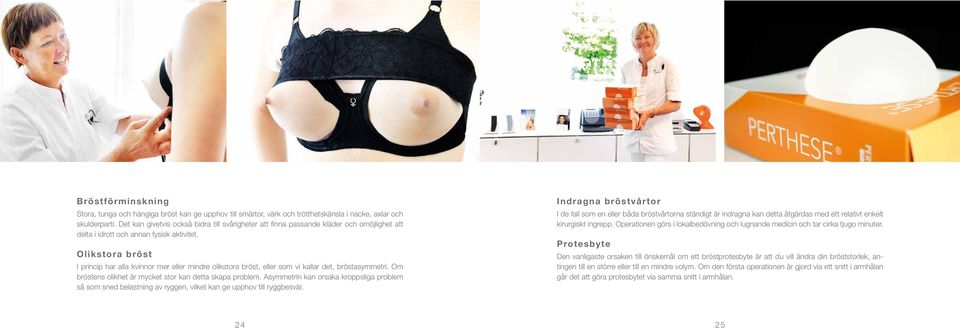 Olikstora bröst I princip har alla kvinnor mer eller mindre olikstora bröst, eller som vi kallar det, bröstasymmetri. Om bröstens olikhet är mycket stor kan detta skapa problem.