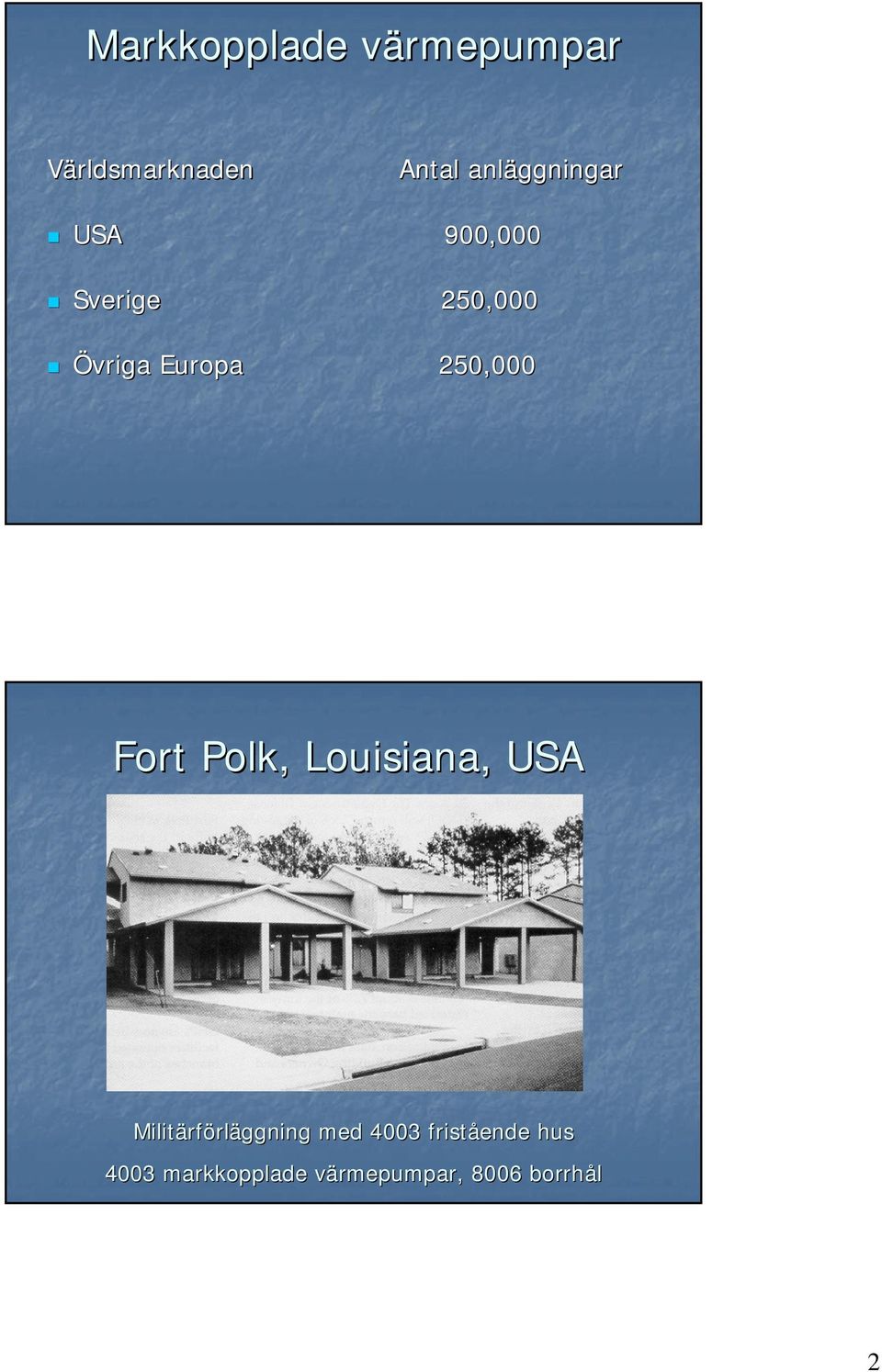 250,000 Fort Polk, Louisiana, USA Militärf rförläggning
