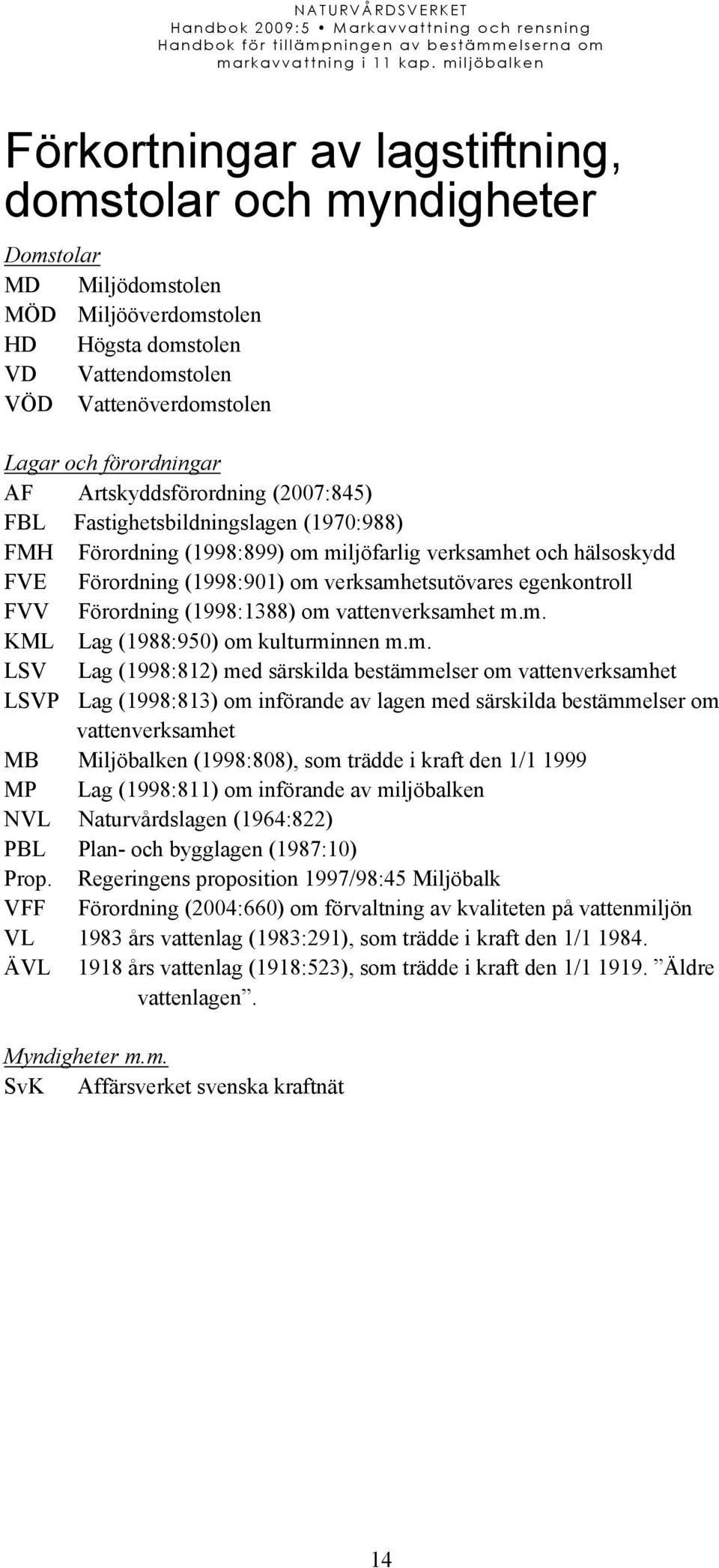 FVV Förordning (1998:1388) om 