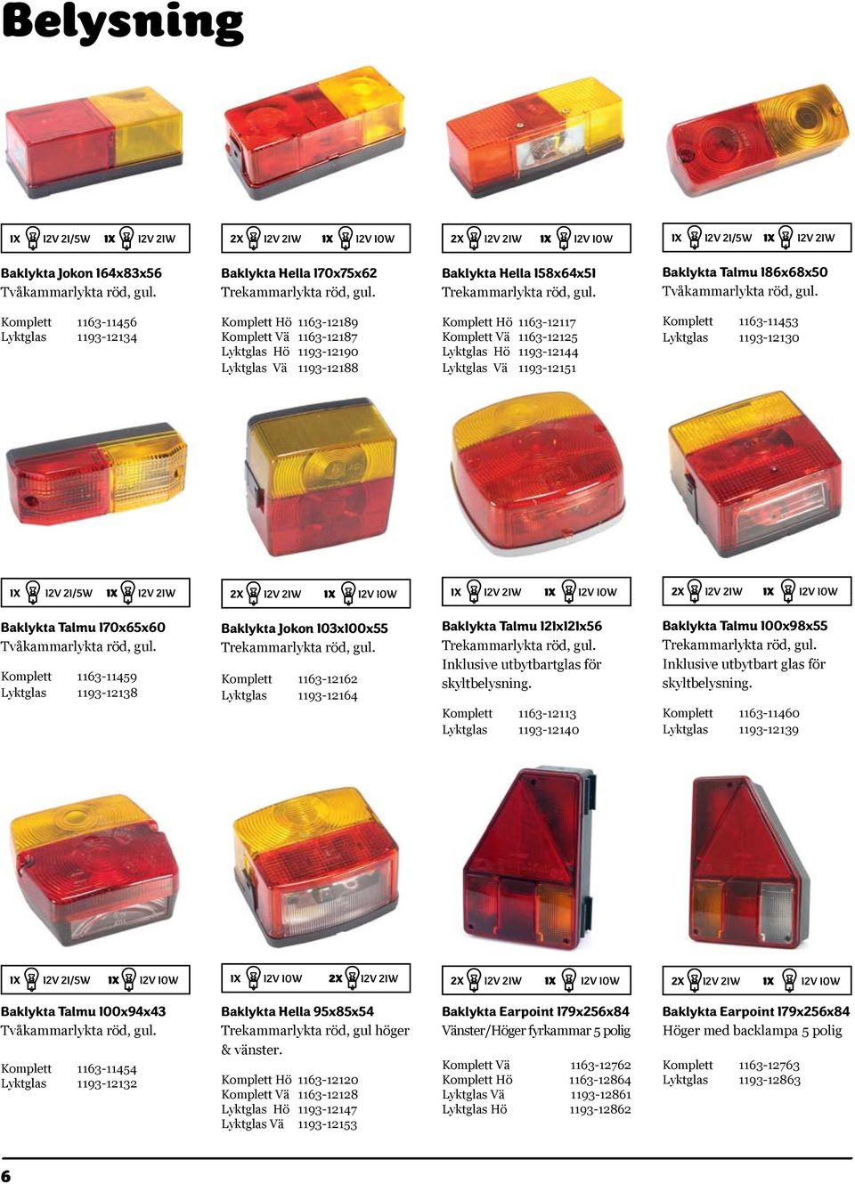 Komplett 1163-11456 Lyktglas 1193-12134 Komplett Hö 1163-12189 Komplett Vä 1163-12187 Lyktglas Hö 1193-12190 Lyktglas Vä 1193-12188 Komplett Hö 1163-12117 Komplett Vä 1163-12125 Lyktglas Hö