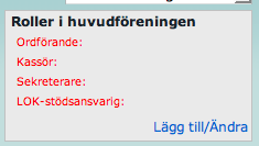 Medlemmar Används för medlemmar i föreningen och kräver fullständigt personnummer (10 siffror).