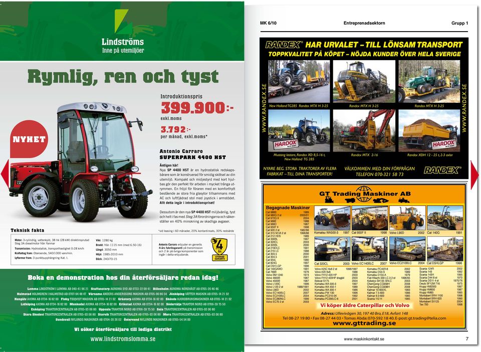 SE New Holland TG285 Randex MTX H 3-25 Randex MTX H 3-25 Randex MTX H 3-25 WWW.RANDEX.