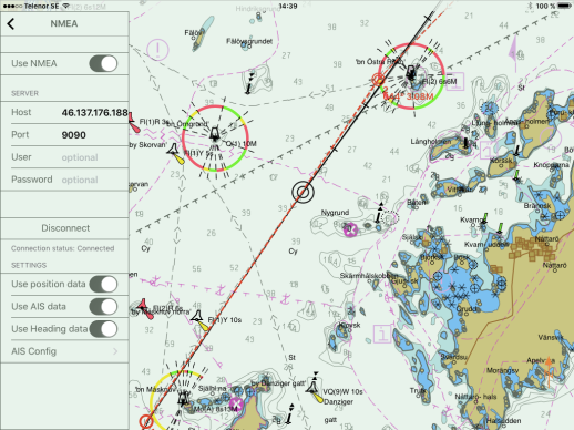 SEAPILOT 3 (5) Weather Routing: Ladda ner GRIB filer och presentera dessa med vind och strömprognoser enkelt på skärmen grafiskt. Ladda också ner egen prestanda på din segelbåt i ett sk.