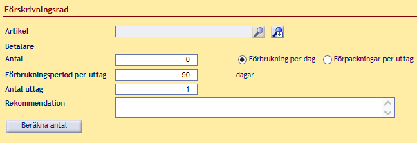 Kommun & privata vårdgivare 7 (13) Checklista: Ny förskrivning Sök fram patienten under menyn Patient 1 2 Klicka Ny förskrivning i högerkanten Välj vilken enhet du vill förskriva för 3 4 Klicka på