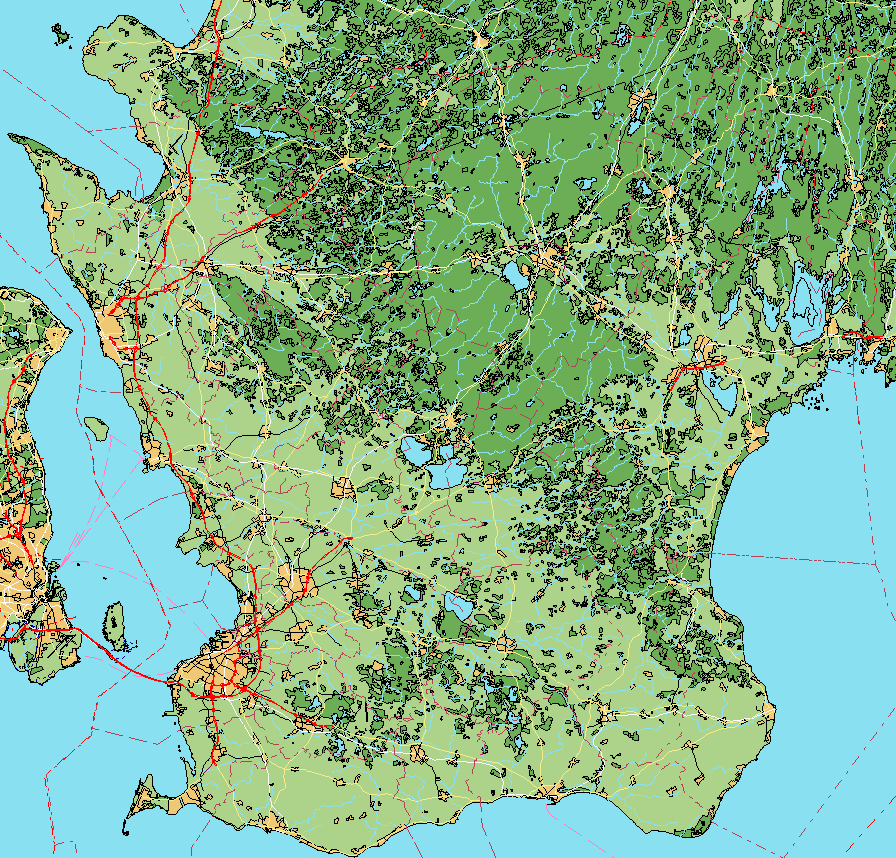 Bidraget till halterna av olika luftföroreningar beräknas för både urban skala och regional skala.