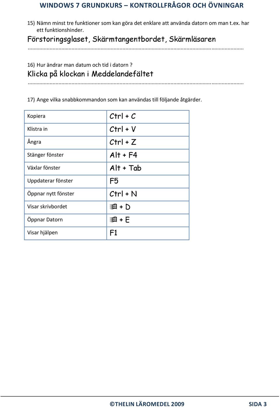 ÖVNINGAR TILL KAPITEL 1. - PDF Gratis nedladdning