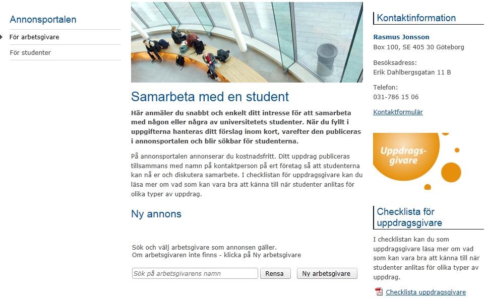 Guide till Annonsportalen Här hittar du kort information om verktyget. 1.